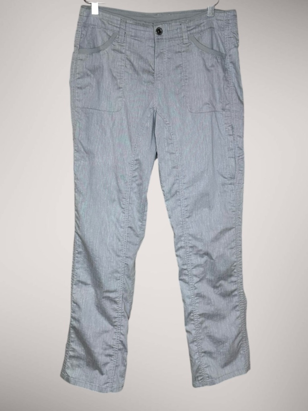 Kuhl Cabo Linen Blend Pants Women’s Size 10 Gray Style 6272 UPF 50+ Pockets Grey - Picture 3 of 16